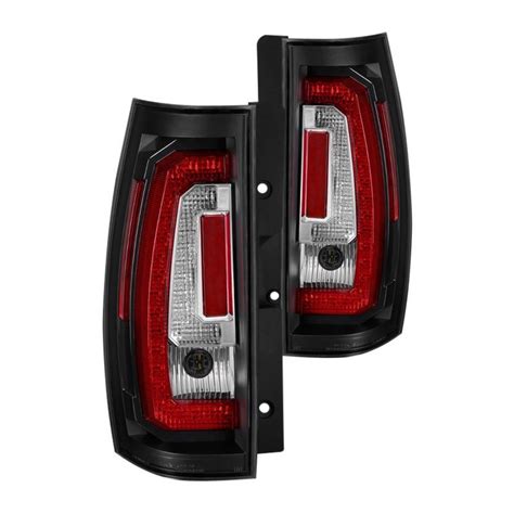 Spyder Alt Yd Csub V Led Bk Black Red Fiber Optic Led Tail Lights