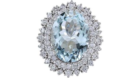 Aquamarine Diamond Ring Review Exquisite Luxury Statement Piece Live