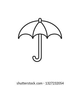 Simple Umbrella Outline Icon Keep Dry Stock Vector Royalty Free