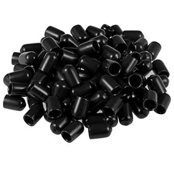 Uxcell Pcs Rubber End Caps Mm Id Vinyl Round Tube Bolt Cap Cover