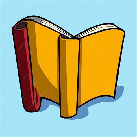 Пустая открытая книга векторная иллюстрация | Премиум векторы