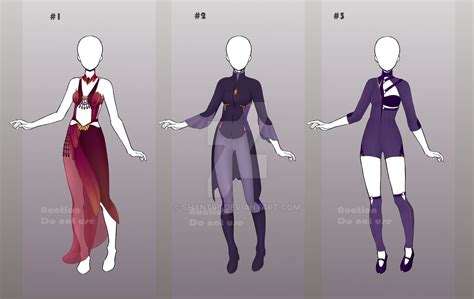 [CLOSED] Adoptable outfits by Shantiri on DeviantArt