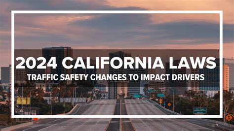 New California Traffic Laws Coming In 2024