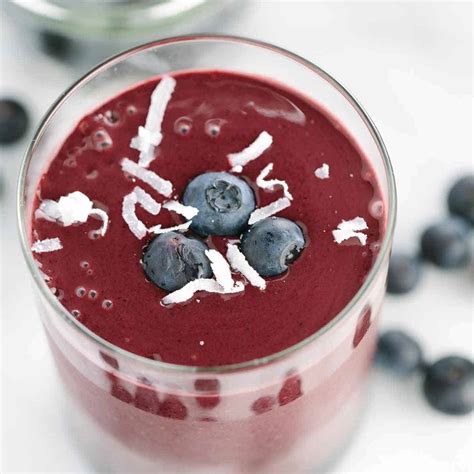 5 Minute Healthy Blueberry Yogurt Smoothie Recipe Jessica Gavin