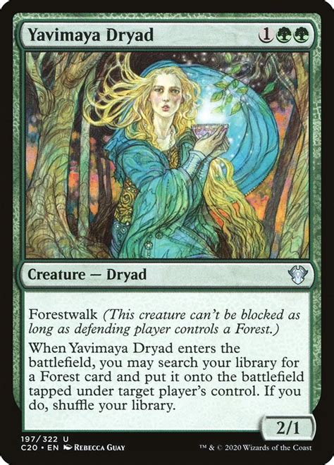 Yavimaya Dryad Commander 2020 Magic The Gathering