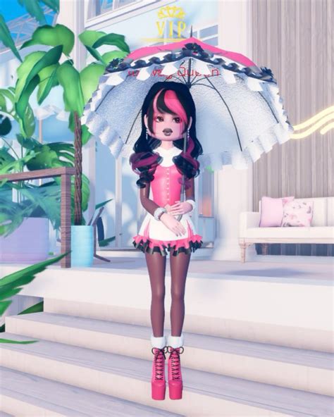 DTI Roblox Dress To Impress Outfit Inspo Draculaura Monster High In