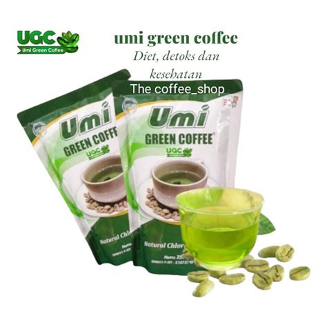 Jual 250gram 1pcs Umi Green Coffee Original Kemasan Baru Pelangsing