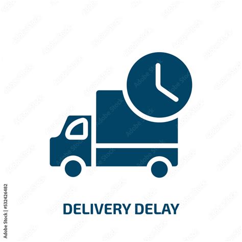 Delivery Delay Icon From Delivery And Logistic Collection Filled