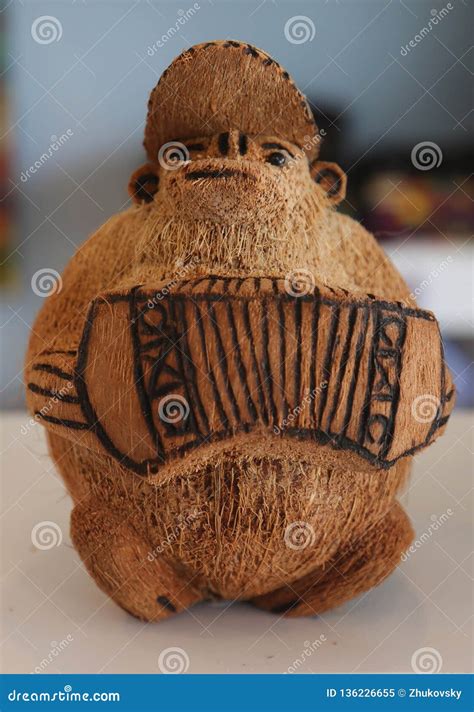 Local Souvenirs Made From Coconut In Punta Cana Dominican Republic