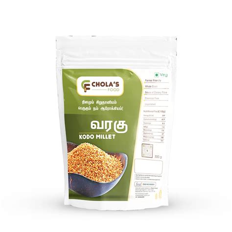 Buy CHOLA S FOOD Kodo Millet Varagu 100 Natural Unpolished