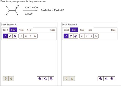 Solved Draw The Organic Products For The Given Reaction Br Naoh