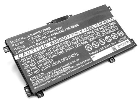 HP Bateria LK03XL Compatível 11 55V 4400mAh 916368 421 916814 855