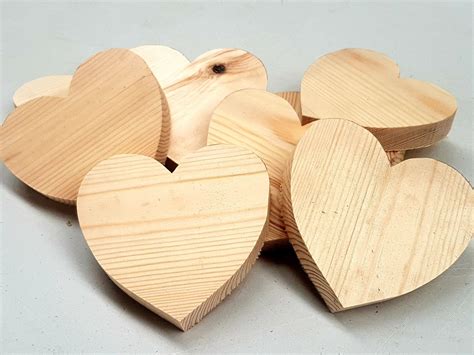 Wooden Heart Blanks Hearts Smooth Reclaimed Wood Blanks Etsy