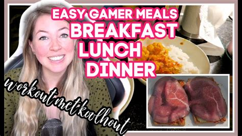 EASY MEALS FOR GAMERS WORKOUT MET KOOLHOUT MATHIA YouTube