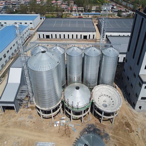 New Design All Steel Structure Base Wheat Corn Grain Storage Steel Silo