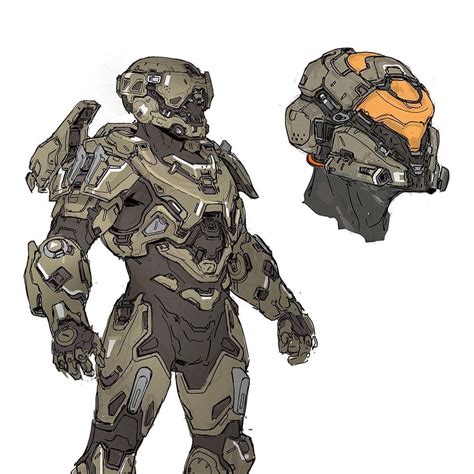 Halo Spartan Armor Drawings