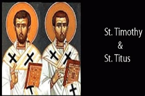 Saint Titus And Saint Timothy Prayer