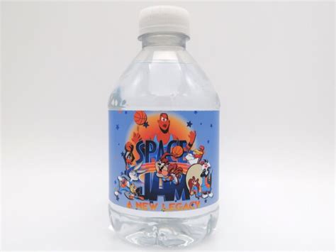 Space Jam Water Bottle Labels Waterproof Labels Space Jam Etsy