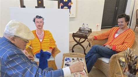 Harry Styles National Portrait Gallery Zeigt Portr T Von David Hockney