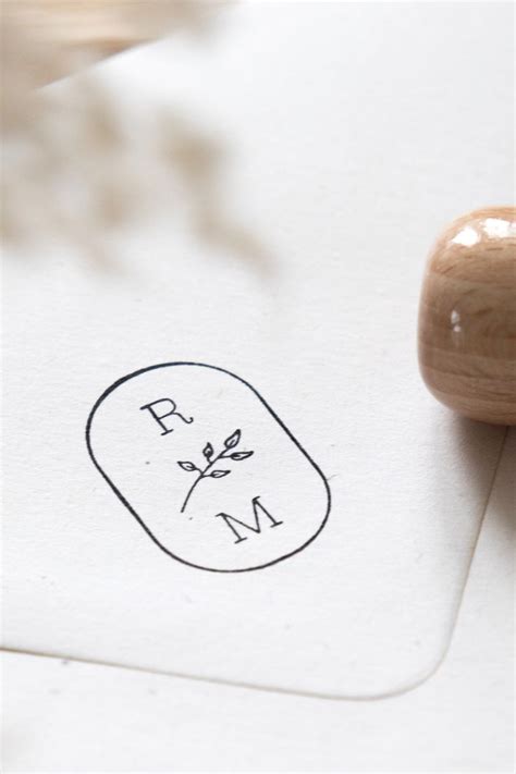 Personalisierter Stempel Monogramm Place Card Holders Stud