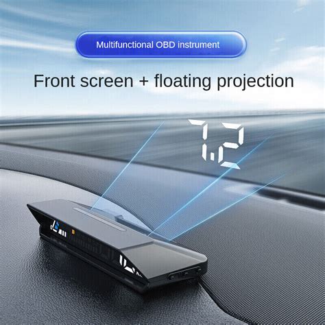 OBD Car HUD Digital Head Up Display Dual Screen HD Speedometer