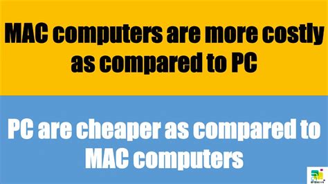 Difference Between Mac And Pc Mac Vs Pc Youtube