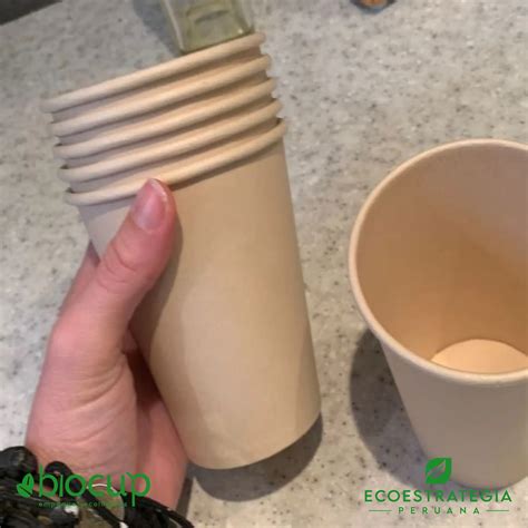 Eco Estrategia Peruana Vaso biodegradable de bambú 14oz