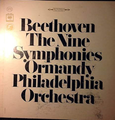 Beethoven Eugene Ormandy Philadelphia Orchestra Beethoven The Nine