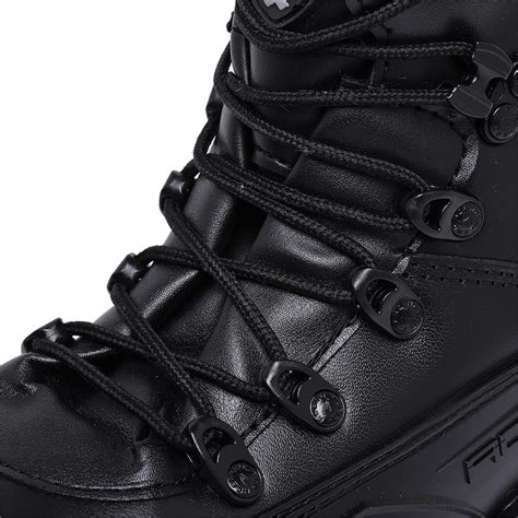 Bota Militar Acero Couro Tiger Pr Preto Brilhante Ca Semana Do