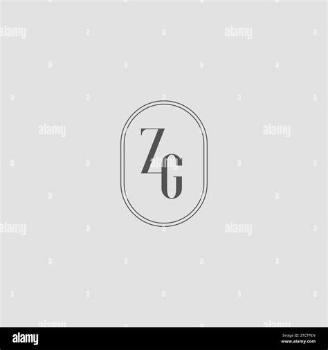 Initial Zg Wedding Monogram Logo Design Vector Graphic Stock Vector Image And Art Alamy