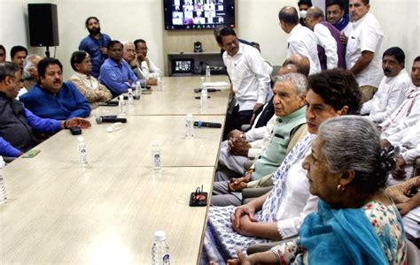 New Delhi Congress Party Meeting At Aicc Headquarters