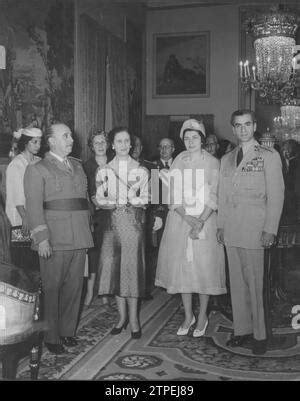 05 20 1957 Les Souverains D Iran En Espagne Dans Limage L