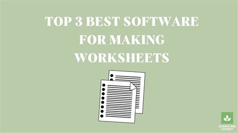 Top Best Software For Making Worksheets Youtube