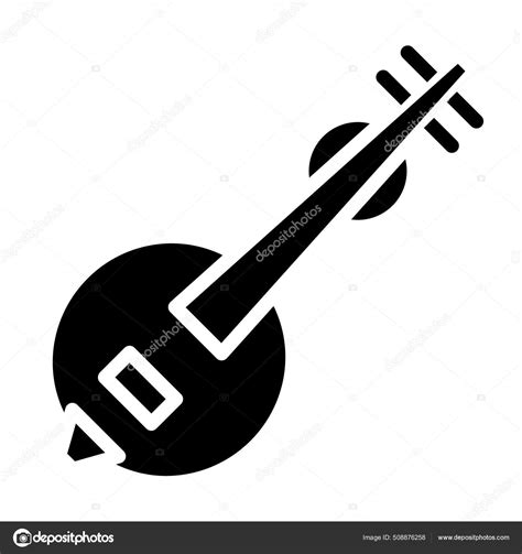Veena Simple Vector Icon White Background Stock Vector By ©kiranshastry