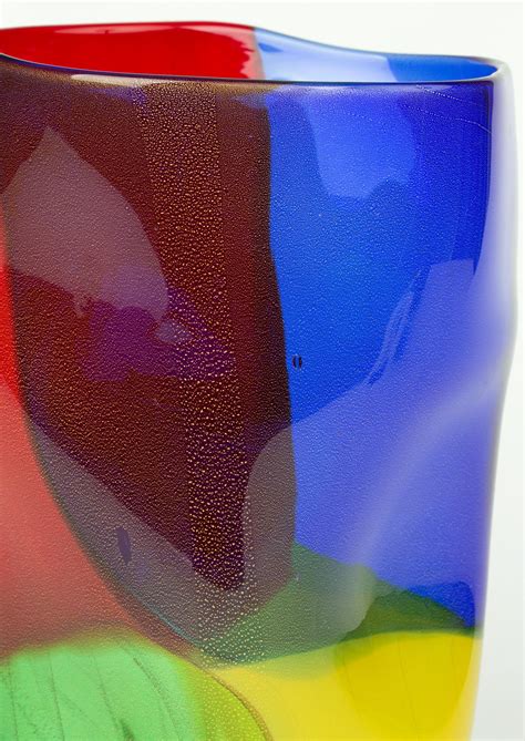 Seguso Viro Murano 4 Quarti Incalmo Colored Art Glass Vase For Sale At