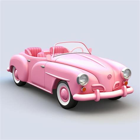 Carro Antigo De Desenho Animado Modelo 3d Foto Premium