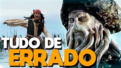 TUDO de ERRADO PIRATAS DO CARIBE O BAÚ DA MORTE YouTube