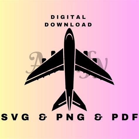 Airplane Svg Cutting Files For Silhouette Cameo Scanncut Plane Cricut Travel Png Flight