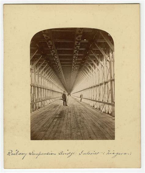 Railway Suspension Bridge Interior Niagara George E Curtis