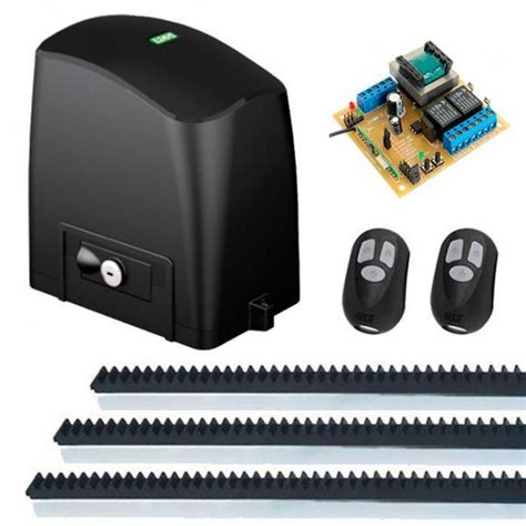 Kit Automatizador Deslizante Motor 1 4 HP Portão Eletrônico Slider Maxi