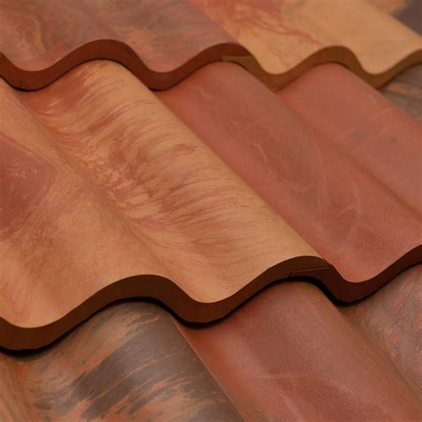 Synthetic Spanish Roof Tiles Composite Faux Barrel Tile Roofing