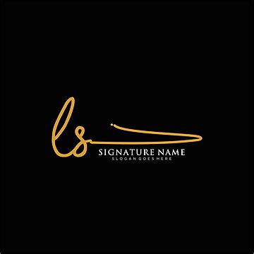 Letter Ls Signature Logo Template Vector Identity Signature Logo