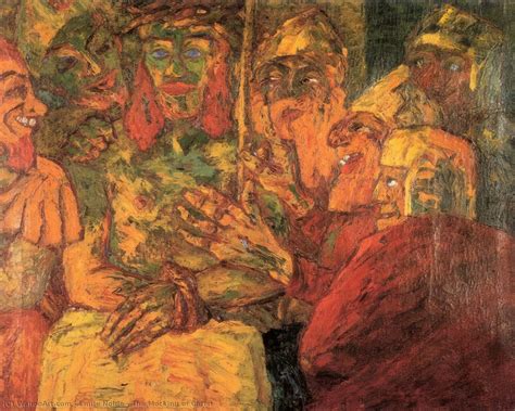 Reproducciones De Bellas Artes La Burla De Cristo 1909 De Emile Nolde