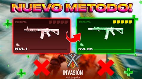 NUEVO MÉTODO NO INVASIÓN Como SUBIR RÁPIDO las ARMAS de NIVEL en