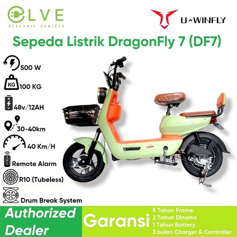 Jual Uwinfly Sepeda Listrik Dragonfly Df Series Shopee Indonesia