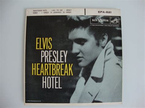 Elvis Presley Ep Heartbreak Hotel Rca Victor Epa 821 1956 Canada