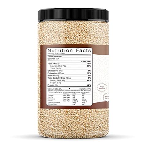 Nutrigrass Fresh Natural White Sesame Seeds Unhulled White Til