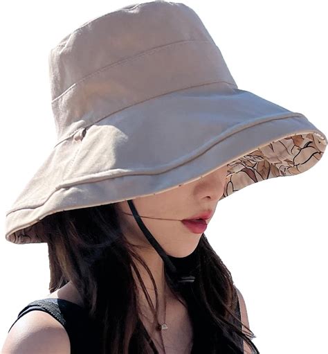 Women S Packable Reversible Bucket Hat Uv Sun Protection Wide Brim