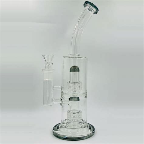 The Warrior Double Perc Glass Bong Nimbus Imports