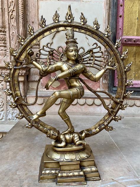 Brass Lord Shiva statue, 7inch, small Shiva statue, Dancing Shiva ...